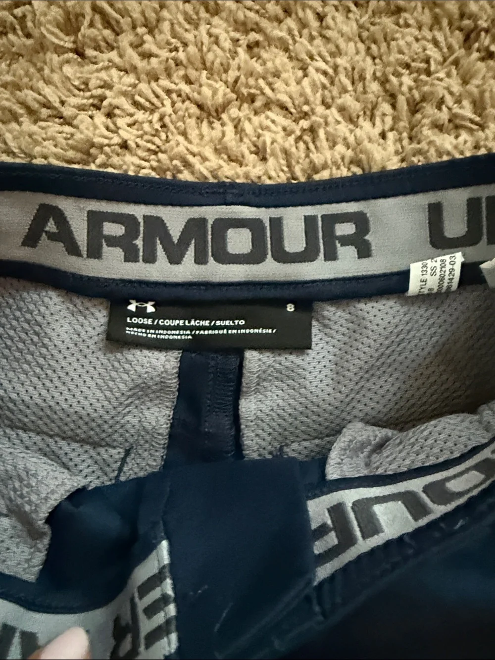 Under Armour Navy Kids' Athletic Shorts